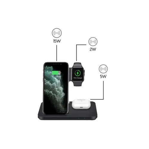 W28 - Support à induction pliable 3-en-1 personnalisé