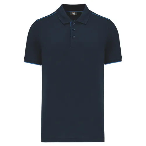 Polo Day To Day contrasté manches courtes homme - WK. Designed To Work