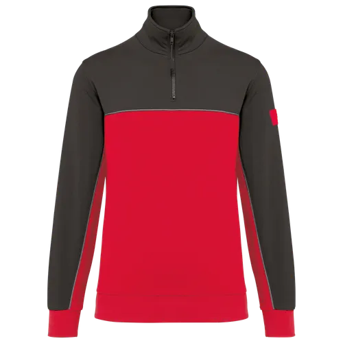 Sweat-shirt écoresponsable col zippé unisexe - WK. Designed To Work