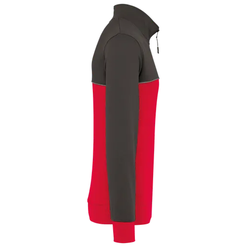 Sweat-shirt écoresponsable col zippé unisexe - WK. Designed To Work