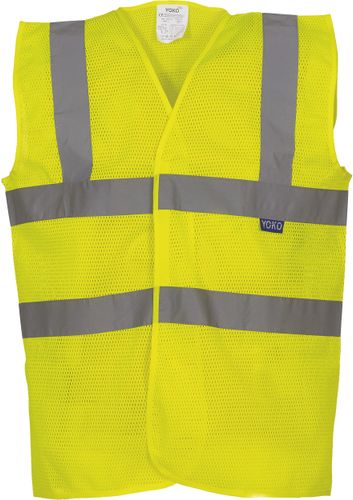 Gilet haute visibilité à maille ajourée recyclée - Yoko